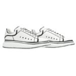 Alexander Mcqueen Oversized – White Black Outline - Image 5