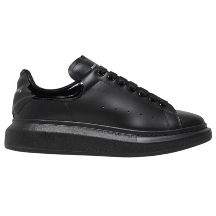 Alexander Mcqueen Oversized – Black Gloss Heel - Image 1