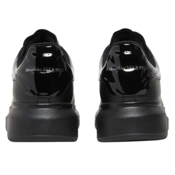 Alexander Mcqueen Oversized – Black Gloss Heel - Image 3