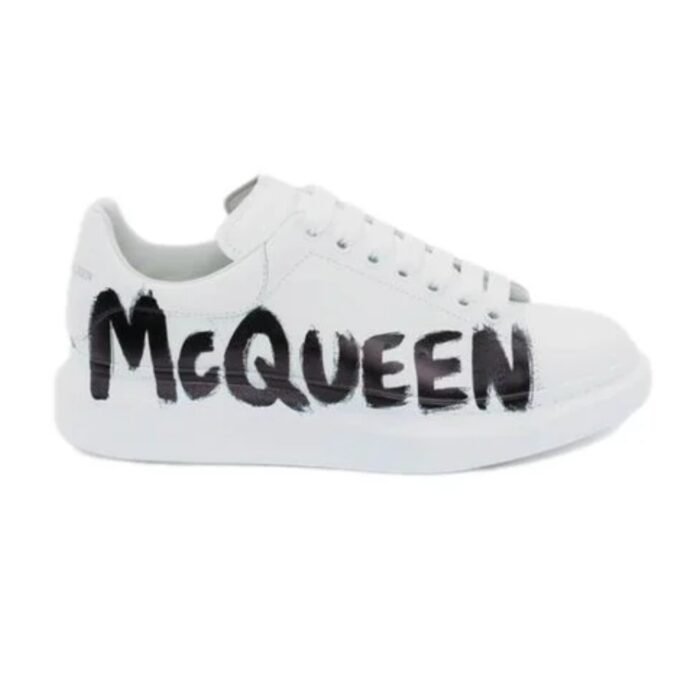 Alexander Mcqueen Oversized – Graffiti White Black - Image 1
