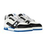 Louis Vuitton Trainer Low Top Skateboard Blue Black - Image 2
