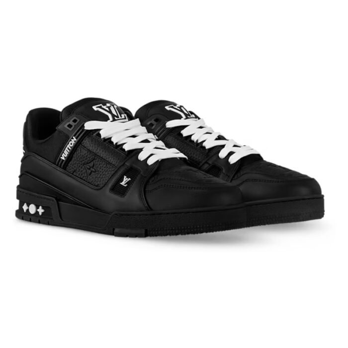 Louis Vuitton Trainer – Black Embossed Monogram - Image 5