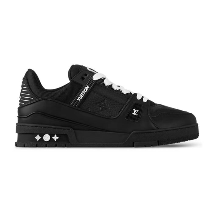 Louis Vuitton Trainer – Black Embossed Monogram - Image 1