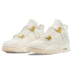 Jordan 4 Retro Miltalic – Gold - Image 4