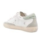 Golden Goose Super-Star Leather Sneakers – White Silver Aqua - Image 2