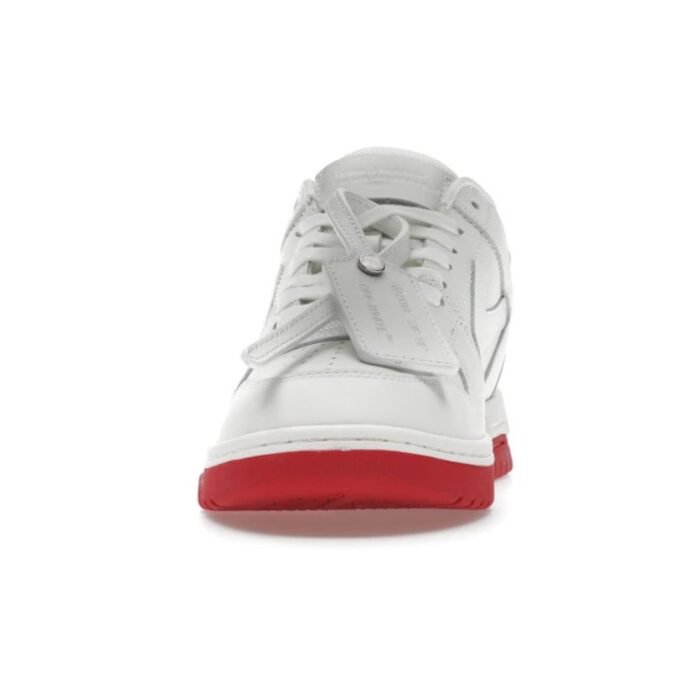 OFF-WHITE Out Of Office “OOO” Low Tops For Walking White White Red SS22 - Image 5