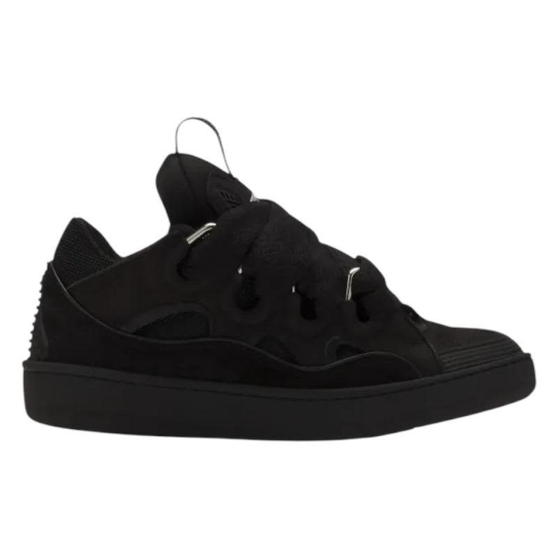 WhatsApp Image 2025-08-22 at 6.41.25 AM Lanvin ‘Curb’ Leather Blend Sneakers In Black - Image 1