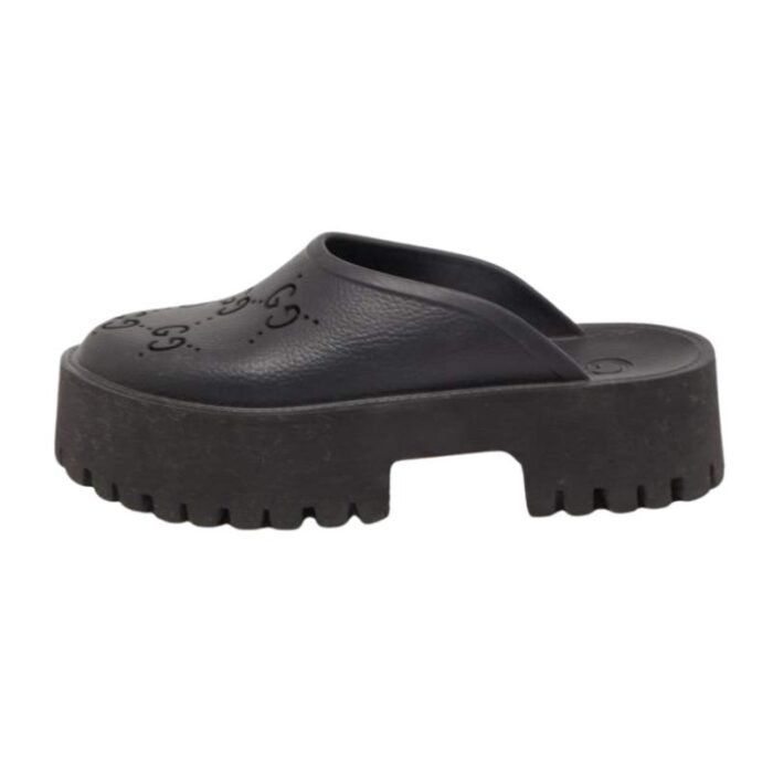 Gucci Perforated GG Platform Mules - Image 2