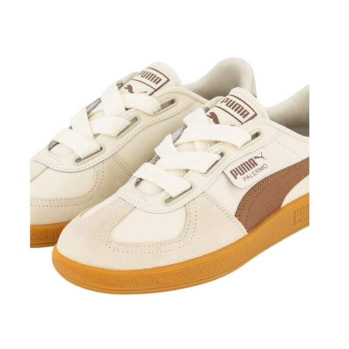 PUMA Palermo Wide Lace Sd ‘Frosted Ivory Brown Mushroom - Image 3