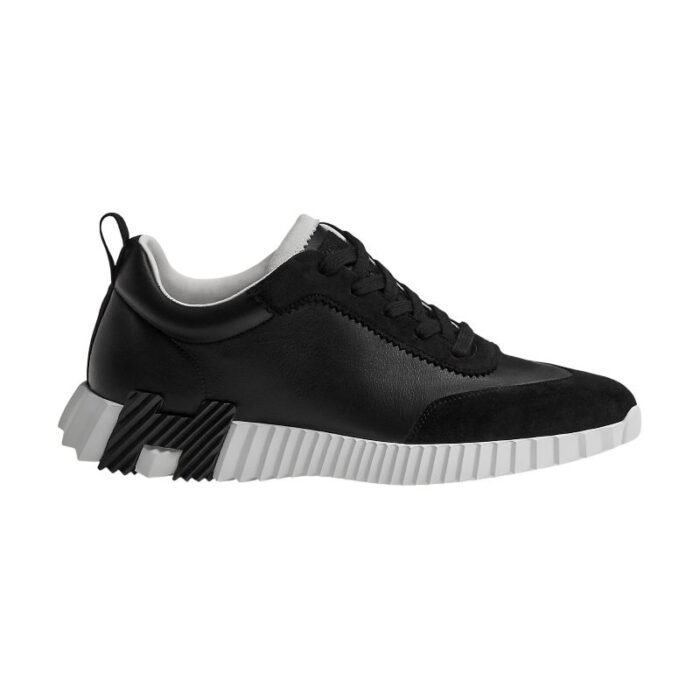 Hermes Bouncing Sneakers Black And White - Image 1