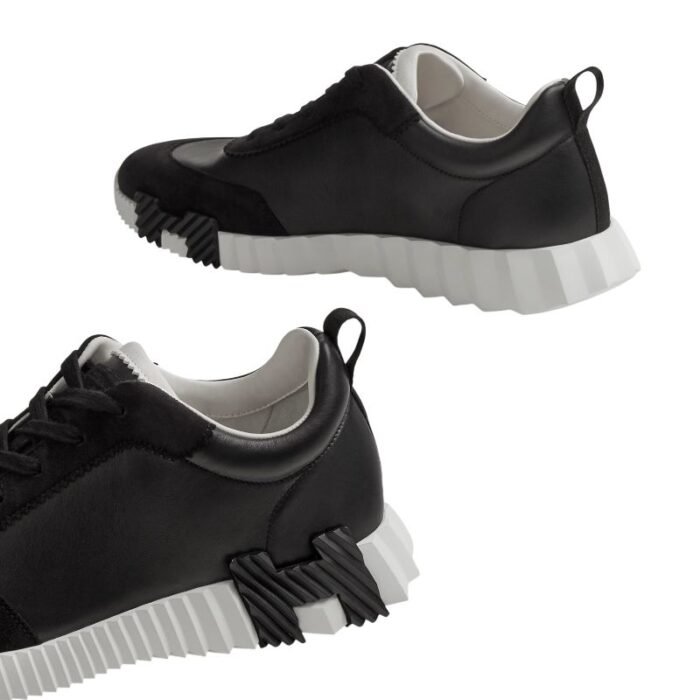 Hermes Bouncing Sneakers Black And White - Image 3