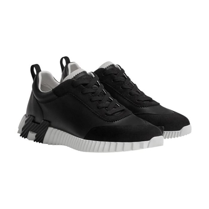 Hermes Bouncing Sneakers Black And White - Image 4