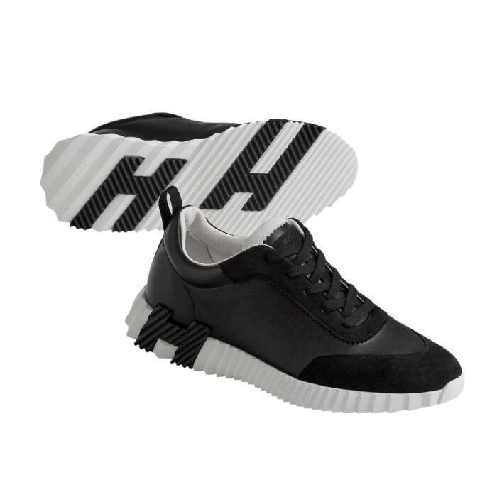 Hermes Bouncing Sneakers Black And White - Image 5