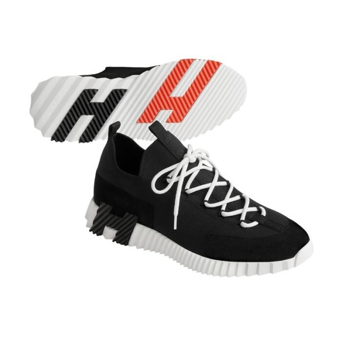 Hermes Lift Slip-On Sneaker Noir / Blanc - Image 5