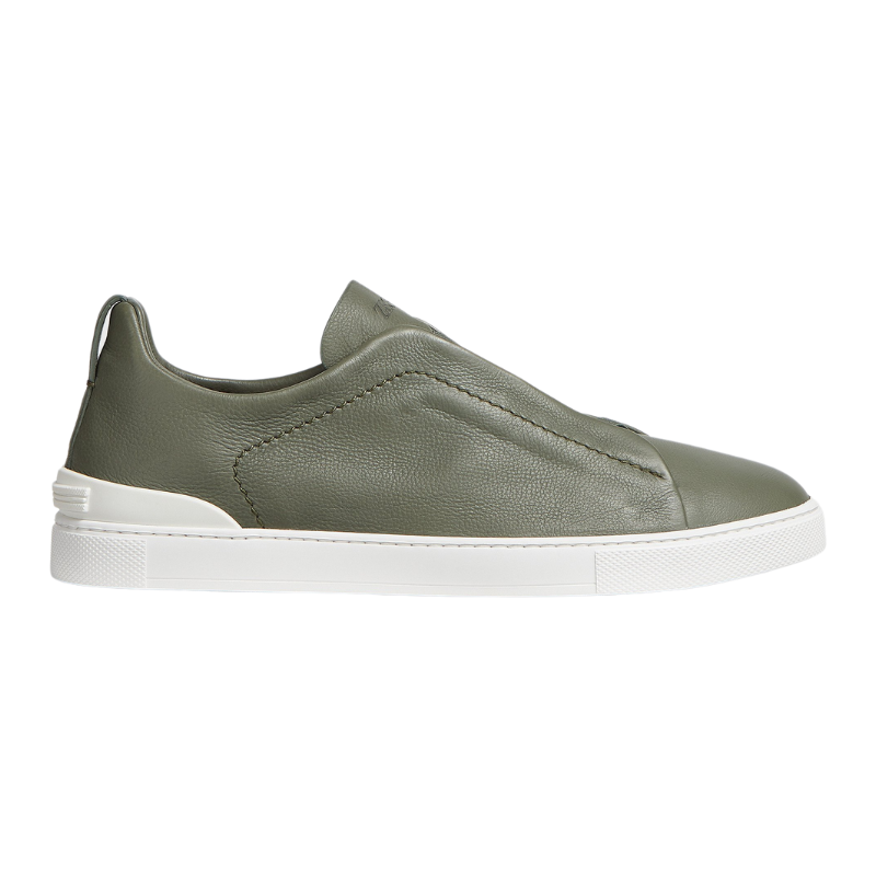 IMG_3433.png Zegna Triple Stitch Suede Sneakers - Image 1