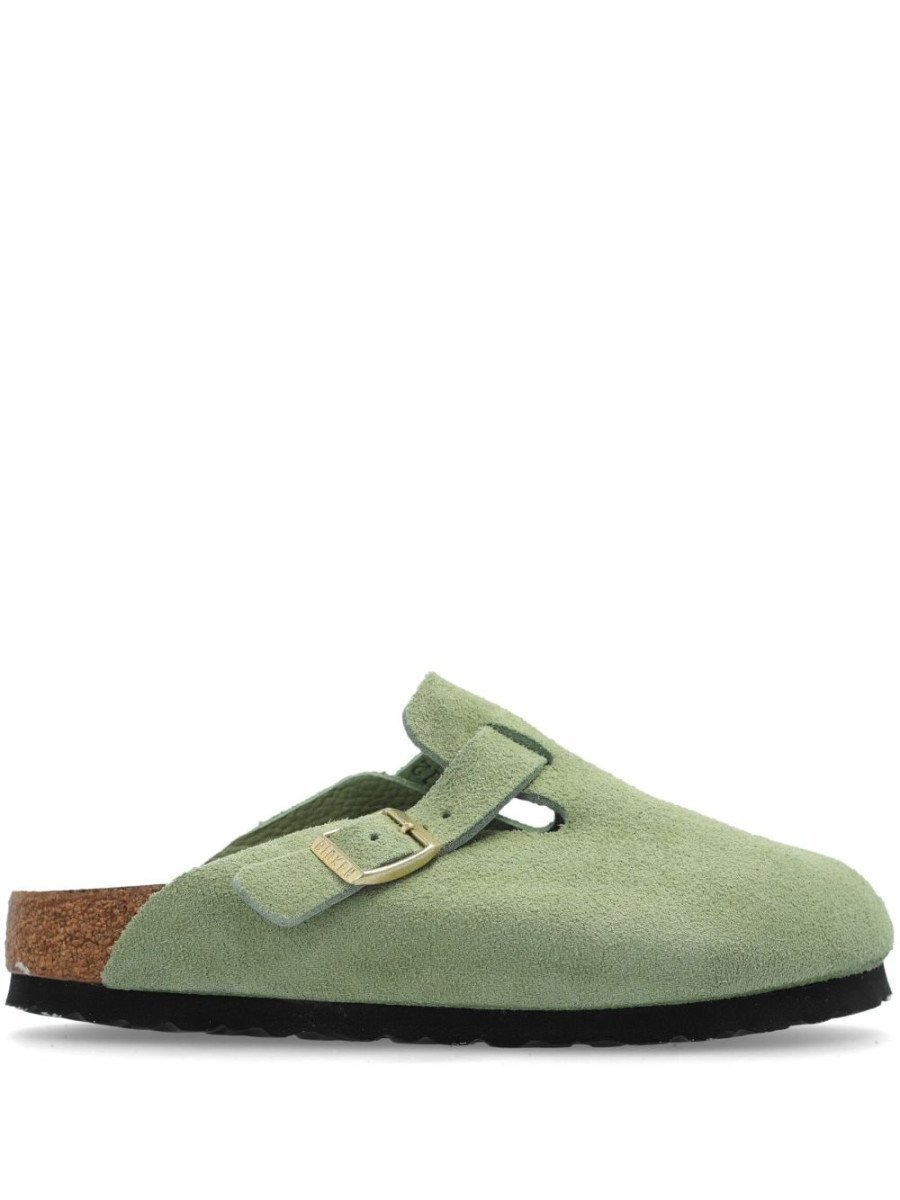 IMG_4773.jpeg Birkenstock Boston Soft Footbed Suede Faded Khaki - Image 1