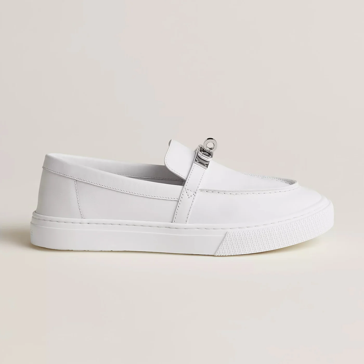 IMG_4840.webp Hermes Game Slip on Sneaker - White - Image 1