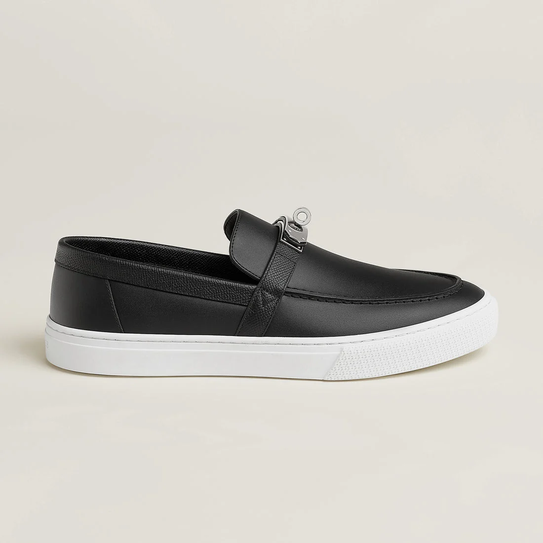 IMG_4846.webp Hermes Game Slip-on Sneaker - Black - Image 1