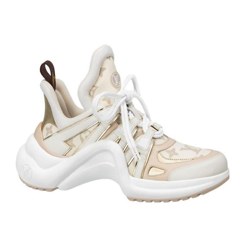 IMG_8909.png LOUIS VUITTON ARCHLIGHT SNEAKERS ‘BEIGE MONOGRAM GOLD - Image 1