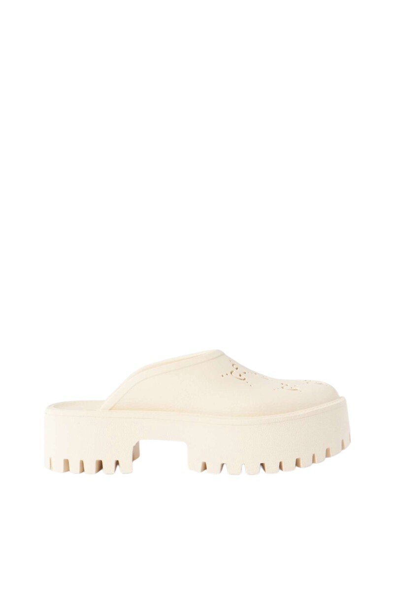 Photoroom_20250327_223146.jpeg Gucci Elea perforated rubber platform mules - Image 1